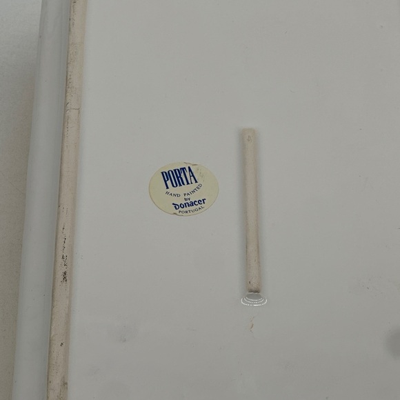 Vintage Porta Ceramic Tissue Holder 11 x 6 Bathroom Containers - Picture 6 of 9